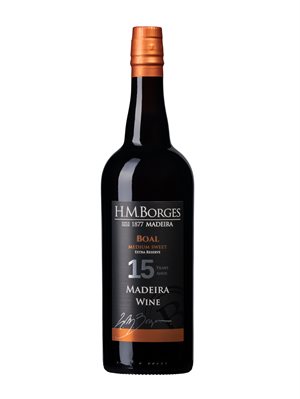 H.M. Borges 15 Years Medium Sweet Boal Extra Reserve Madeira 