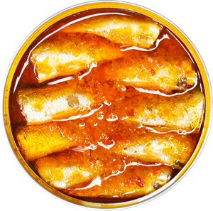 Små hestemakreller i brava-sovs